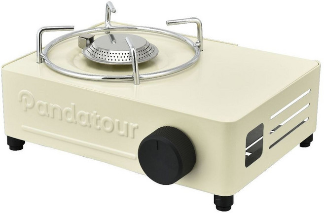 캠핑 낚시 가스 버너 휴대용 미니 우드 라면 찌개 홈파티 나들이 소풍 집들이선물, 1개, 베이지
