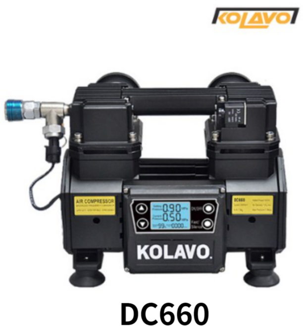 콜라보 저소음 디지털 소형 에어 고압 콤프레샤 DC660, 1개