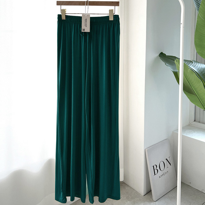 네모엔룩 여성용 모달라운지웨어 14색상 허리밴딩 스트링 요가복 잠옷 파자마 홈웨어 스트레이트 루즈핏 팬츠 NL