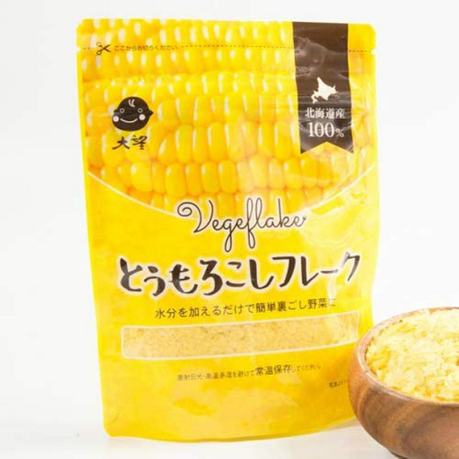 옴보 야채 플레이크 옥수수 플레이크 60g x 2입 무첨가 무색소 홋카이도산, 사이즈, 1개