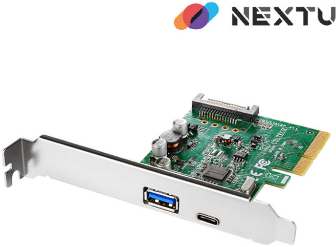 넥스트 USB3.1 C타입 USB포트 PCI-E 카드 NEXT-323TCA, 1개 1년 무상AS