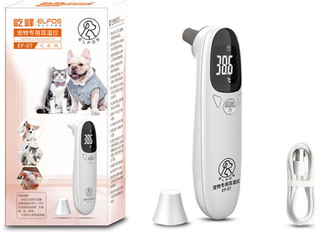 ELPOS 寵物專用耳溫槍, [耳溫槍]恒溫寵物耳溫專用