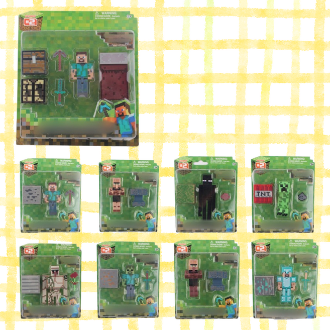 마크 기사 용사 크래프트 캐릭터 미니 피규어 장난감 SC24, 1개, 다이아몬드 스티브