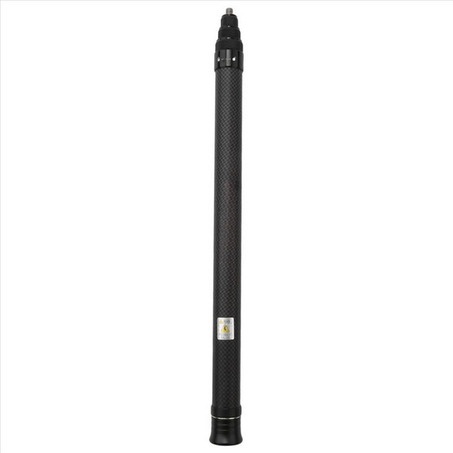 Carbon Fiber Invisible Selfie Stick Insta 360 X3 / One X2 GO 2 셀카 스틱 액세서리 용 조절 가능한 확장로드, 검은색