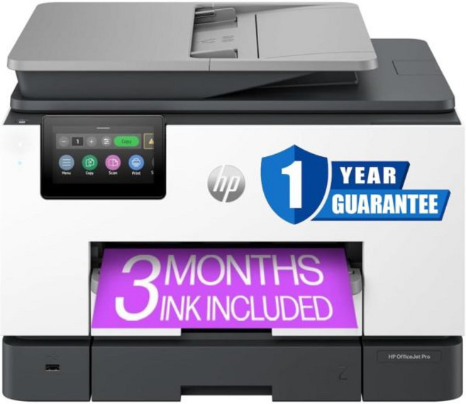 컨버터 게임 액세서리 Windows 콘솔용 컴퓨터 에이치피 OfficeJet Pro 9135e 올인원 프린터 컬러 중소기업용 인쇄 복사 스캔 팩스 무선 3개월 분량의, New Version