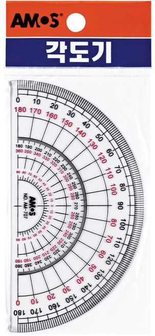 아모스 500 아모스 각도기 학용품 수학준비물 (5개), 500 각도기, 1개