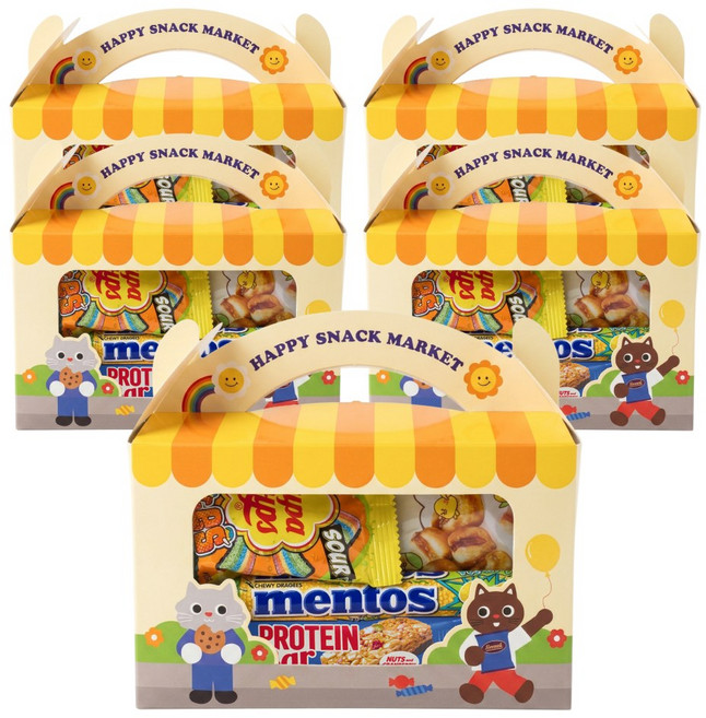 어린이날 스낵마켓 간식꾸러미 구디백 과자선물세트, 5세트, 단품