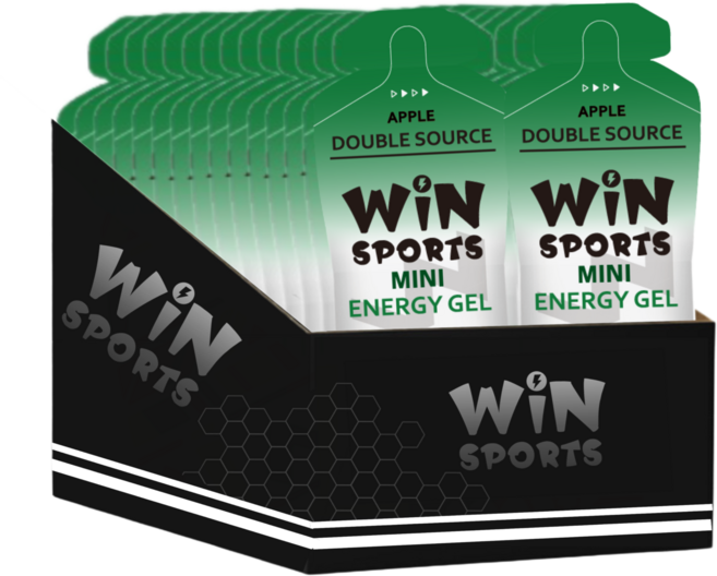 WiNSPORTS 雙效能量果膠 白葡萄風味 迷你能量補給包, 40g, 30個