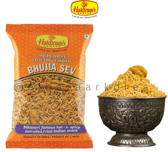 Haldirams Bhujia Sev Spicy Indian Snack 할디람 부지아 세브 매콤한 인도 스낵, 1개, 150g