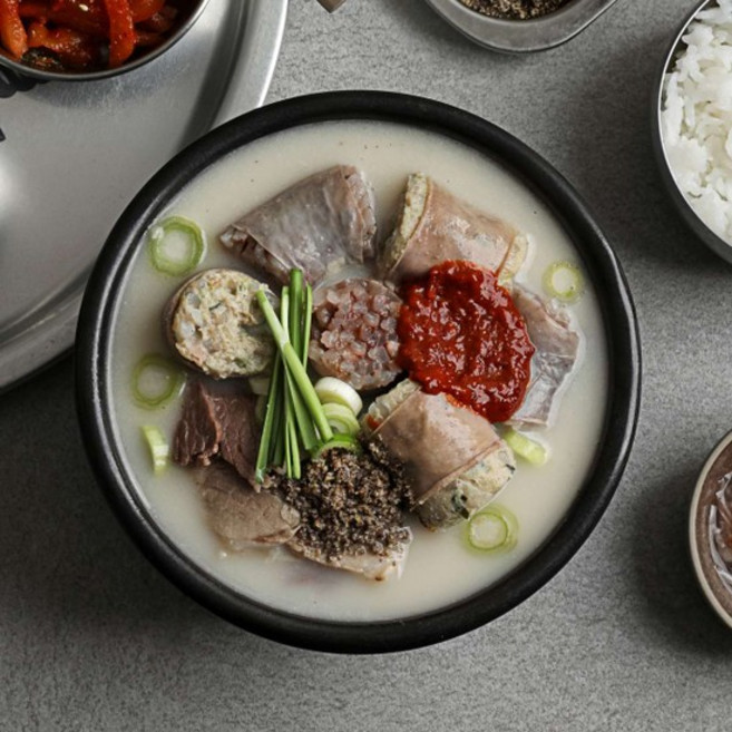 [무보까] 국내산 한우사골 한돈 순대국 600g x 4팩 부산맛집, Od_무보까 순대국 600g x 4팩, Od_무보까 순대국 600g x 4팩