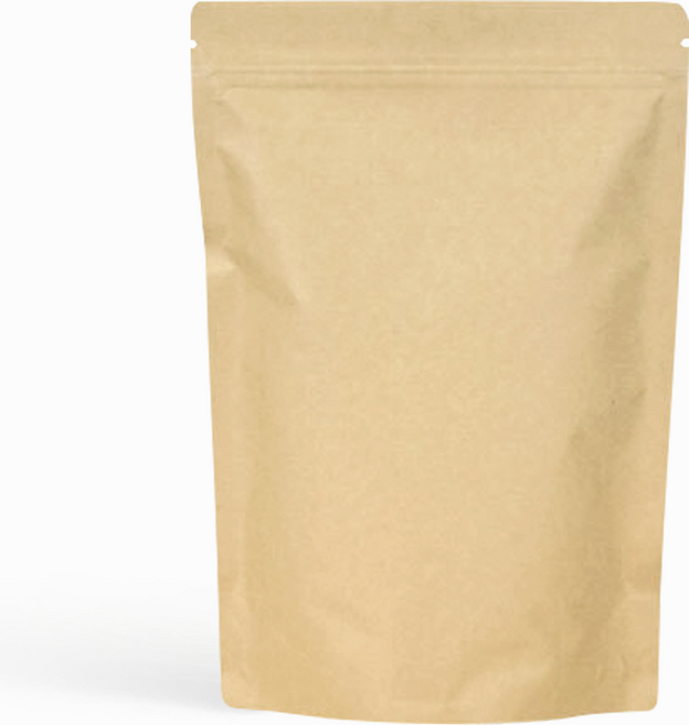 홍진포장 크라프트 지퍼스탠드 스탠딩지퍼백 100장 사이즈 6종 (밸브 부착 선택), 20x27 원두500g (원두가루용 밸브 부착), 1개