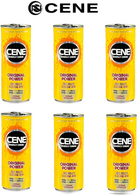 세네 CENE 에너지 드링크 6개1세트, 오리지널파워 6개세트