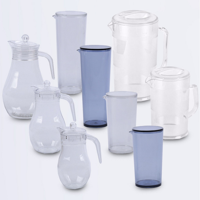 국산 워터포트 냉장고 물병 물포트 코멕스물병 카페 트라이탄 멀티포트 업소용 각종 물병, 1개, 심플원형 물병 1리터 (투명)