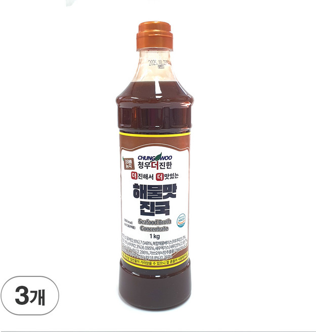 청우식품 해물맛진국, 3개, 1kg