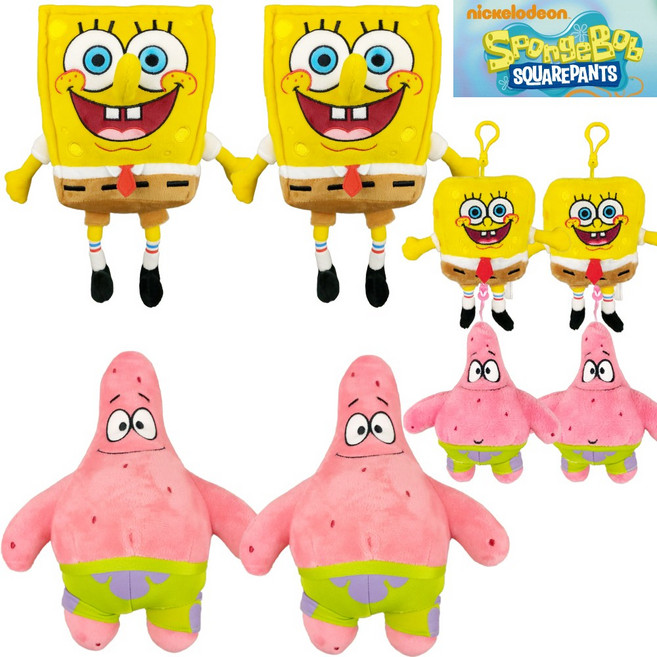 스폰지밥 봉제인형, 25cm, 혼합색상, 1개