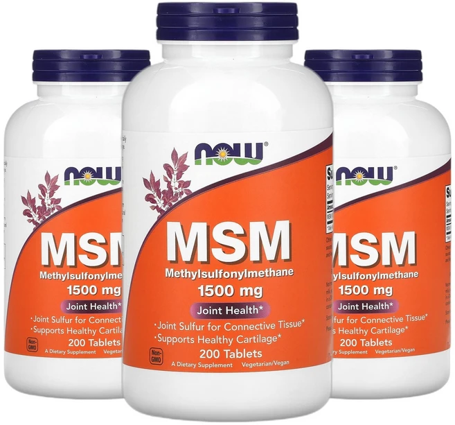 나우푸드 MSM 엠에스엠 1 500mg 200정 2+1, 200회분, 3개 - 쿠팡