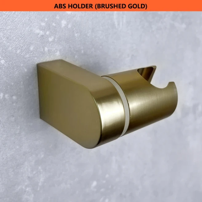 고압 빅 3 기능 핸드 샤워 세트 ABS 샤워 황동 브래킷 홀더 1.5 호스 욕실 액세서리 부품, 16 Gold Holder