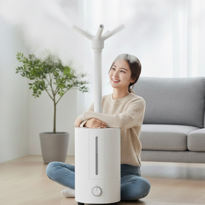 원스 사방 굴뚝 거실 사무실 통세척 30평형 13.5L 대용량 초음파 가습기, 1개