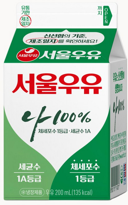 서울우유 서울우유 1000ml 나100%, 200ml, 6개