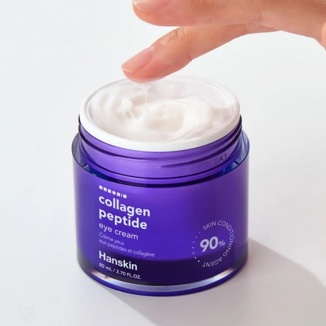 한스킨 대용량 콜라겐 펩타이드 아이크림 포 페이스 80ml, 1 - 쿠팡