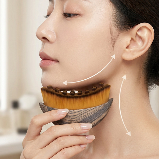 V선 샵업 리프팅 브러쉬 브이라인 마사지 얼굴 마사지기, 1개