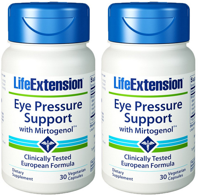 LIFE EXTENSION Eye Pressure Support秘蘿素素食膠囊, 30顆, 2罐