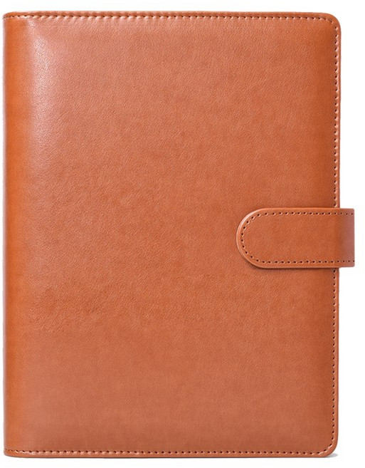톤랜드 베이직 가죽 6공 다이어리 바인더, 브라운