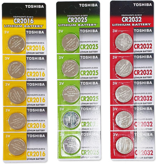 도시바 TOSHIBA CR2016 CR2025 CR2032, 1개