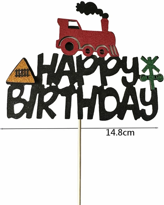 기차 생일 장식 파티 호의 용품 케이크 토퍼 스냅 팔찌 선물 가방 필러 상금 14세 이상, 05 1pcs