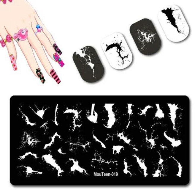 네일용스티커 조디악 징후 네일 스탬프 별자리 요소 스탬핑 플레이트 홀더 행운의 로그인 손톱 템플릿 011, [08] mouteen-019, 1개