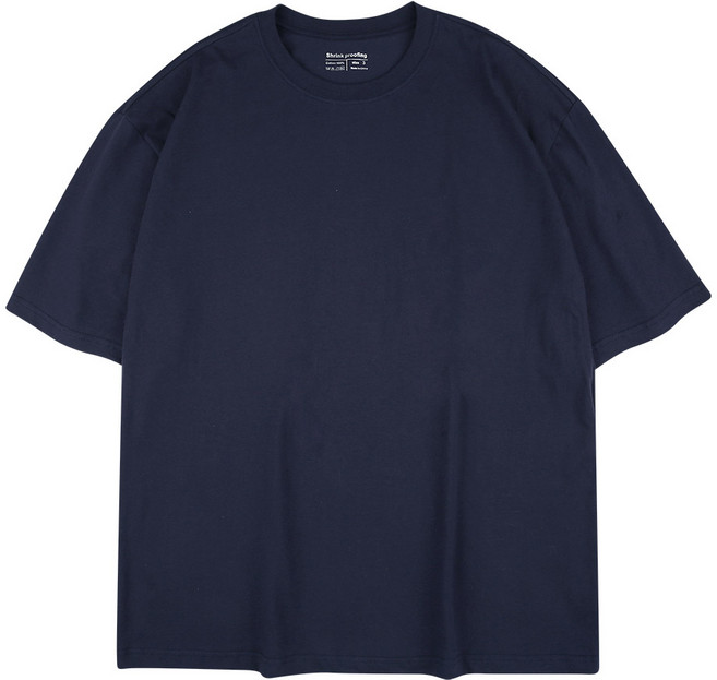 오버나인 남자 남성 오버핏 코튼 레이어드 기본 반팔 면 티셔츠 OV-26