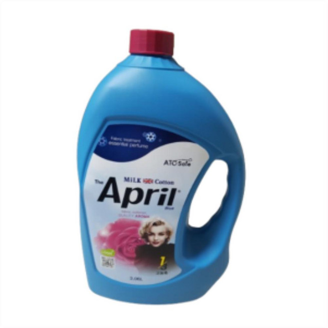 밀크코튼 고농축 퍼퓸 섬유유연제 에이프릴향, 3.06L, 4개