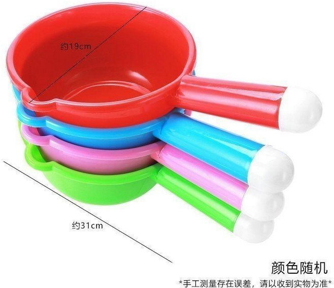 加厚塑料水瓢 紅色大號水勺 工業用長柄舀水, 1個, 好用漂流神器  加厚大號紅色 , 二個裝  潑水超耐用, 紅色