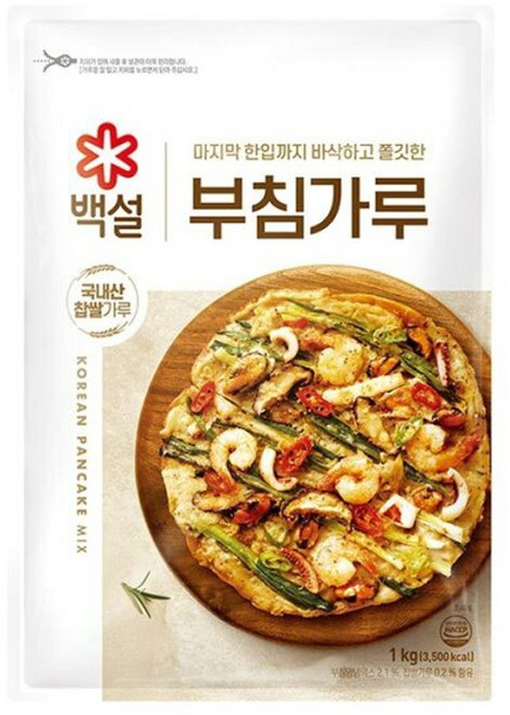 백설 부침가루, 1kg, 10개