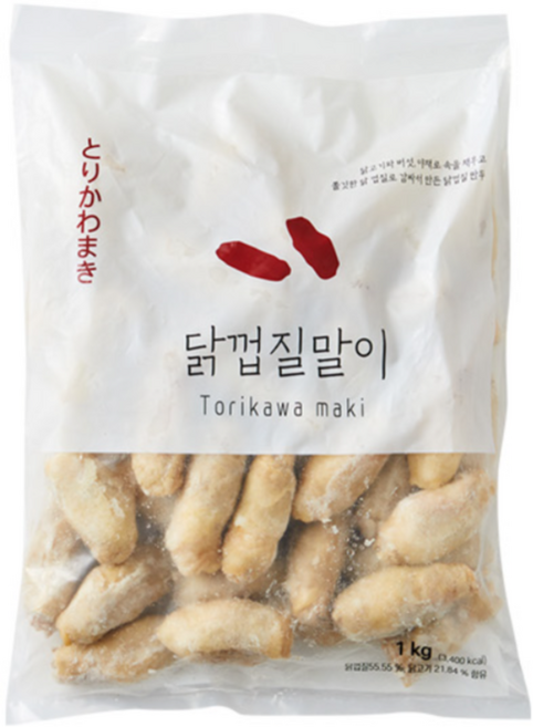 닭껍질교자 말이 1kg 모노링크 마트 키친 냉동식품 이만두 초승달, 6개