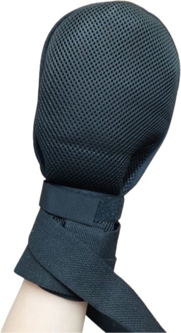 행복한 치매장갑 손목억제대 병원환자장갑 노인 사지억제, 1개