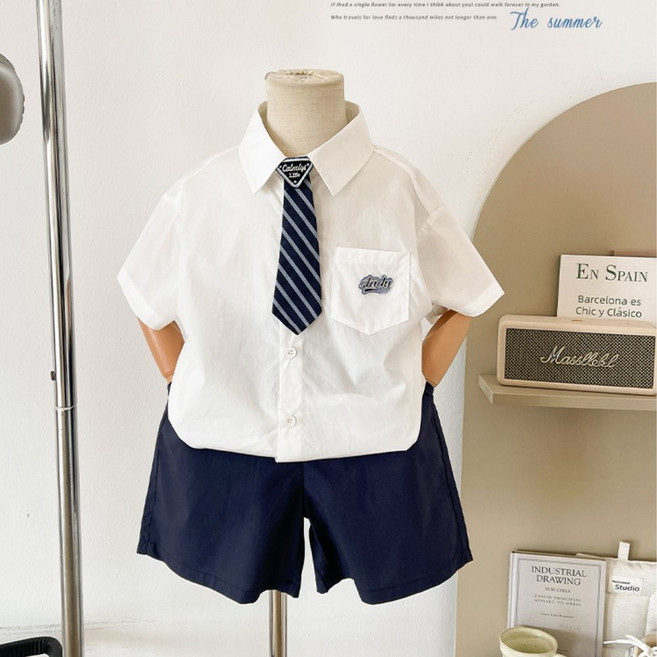 the준 댄디 정장 3종세트 남아여름정장 남아옷 남아셔츠 아동정장 남아정장반바지 상하세트