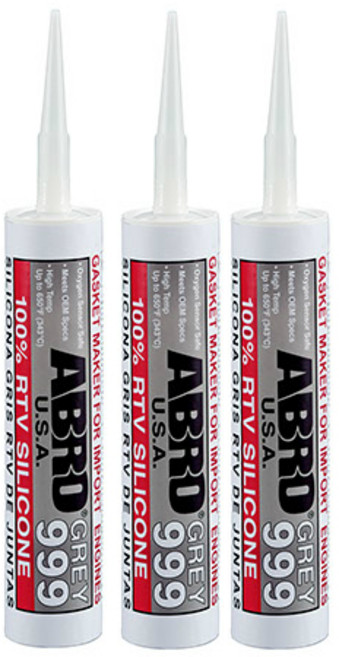 ABRO SS-999 11oz(312g) 아브로 가스켓실리콘 카트리지타입 건타입 GREY999 GRAY999 가스켓본드 고온용 343도까지 산소센서 접착제 공업용(앞꼬다리제공)