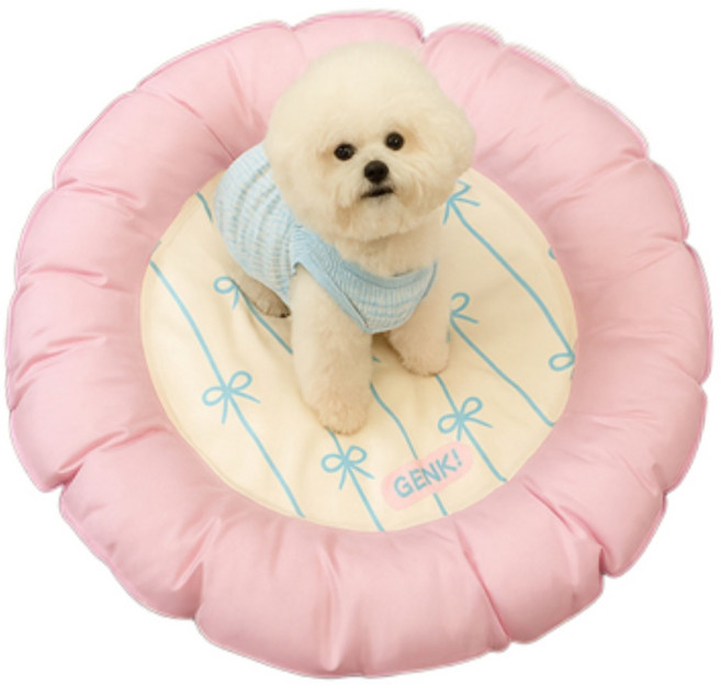 이지레이지 강아지 고양이 여름 마약 쿨매트 방석 중 소형견, 핑크(65x65cm)