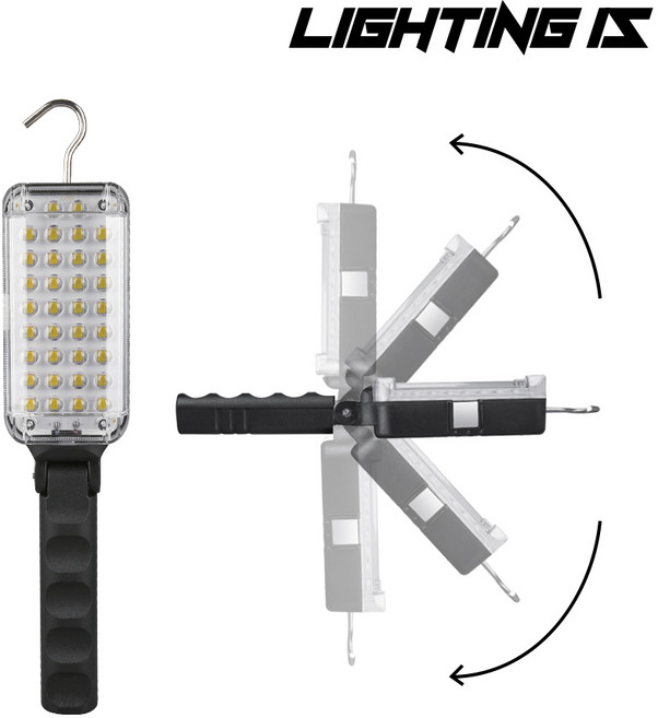 LED 34구 충전작업등 무선작업등 캠핑등 각도조절 2단밝기, 20개