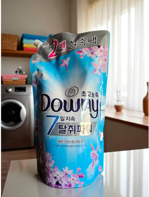 다우니 섬유유연제 세제 1.6L 리필형 1개입 레몬그라스와라일락, 1개