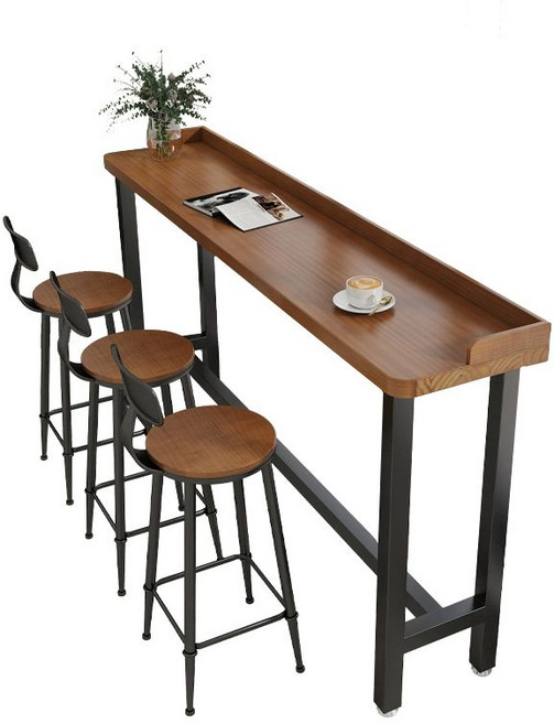 다찌 테이블 카페바테이블 홈바 탁자 긴식탁 일자형, 맞춤형 높이 조절 가능 색상 사이즈