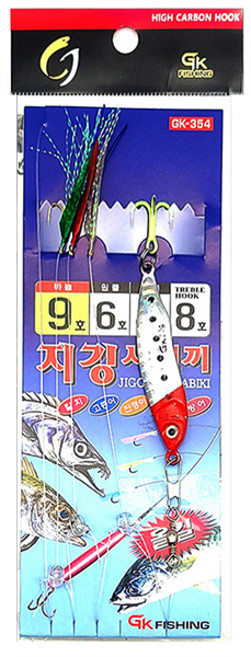 금호조침 GK-354 지깅사비끼 VER 2 20g 메탈지그 루어 3단어피 고등어 전갱이 채비