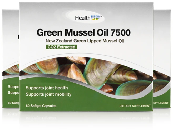 뉴질랜드 초록입홍합 오일 헬스업 그린머슬 7500 180캡슐, 3개, 60정 - 쿠팡