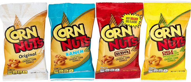 [미국직배송]콘 너츠 크런치 커널 믹스 팩 12개입x28g Corn Nut Variety Pack - 12oz, 28g, 1개