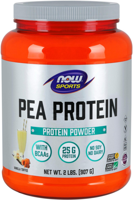 나우푸드 피 프로틴 파우더 단백질 보충제 바닐라 토피 비건, 1개, 907g