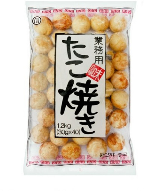 타코야끼볼 1.2kg(30g X 40ea) X 2봉 BOX [모노마트], 1.2kg, 2개