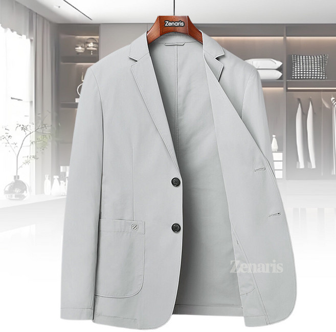 Zenaris 봄가을 남성 카라넥 캐주얼 정장자켓 춘추 얇은 아우터 재킷 신사복 상의