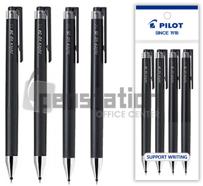 파이롯트 쥬스업 0.3/0.4/0.5mm 젤볼펜 세트, 0.4mm흑2개+0.5mm흑2개 세트