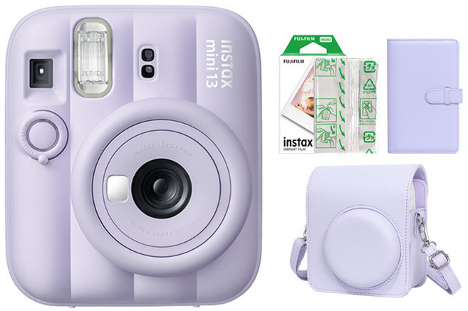 FUJIFILM Instax 相機組, 1套, 紫色+20張底片+專用皮套+108枚底片相本